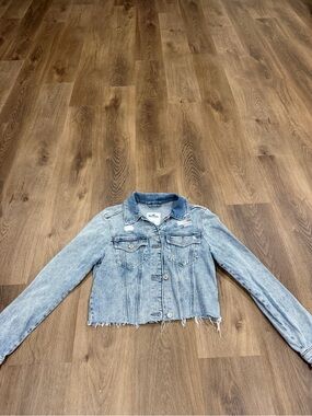 Hollister Light Blue Distressed Denim Jacket